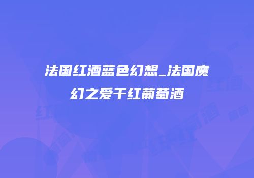 法国红酒蓝色幻想_法国魔幻之爱干红葡萄酒