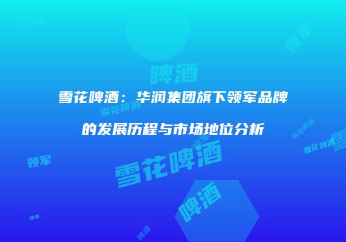 雪花啤酒：华润集团旗下领军品牌的发展历程与市场地位分析
