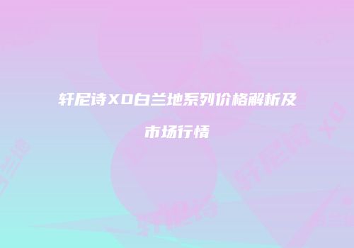 轩尼诗XO白兰地系列价格解析及市场行情