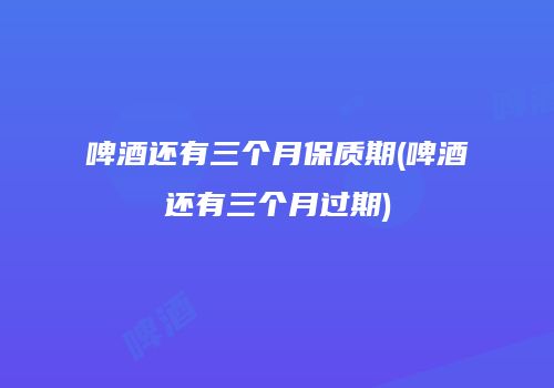 啤酒还有三个月保质期(啤酒还有三个月过期)