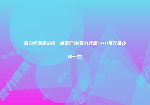 喜力啤酒多少钱一瓶国产的(喜力啤酒500毫升多少钱一瓶)