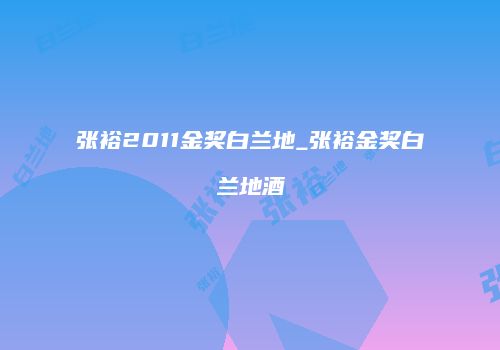 张裕2011金奖白兰地_张裕金奖白兰地酒