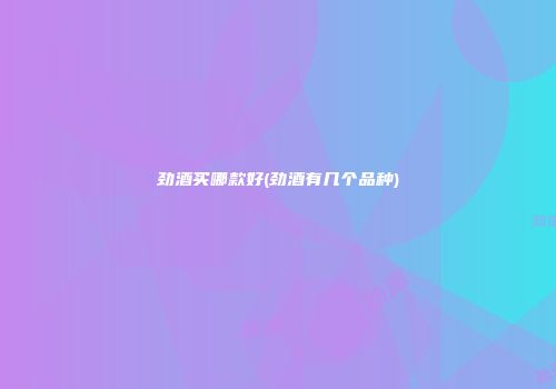 劲酒买哪款好(劲酒有几个品种)