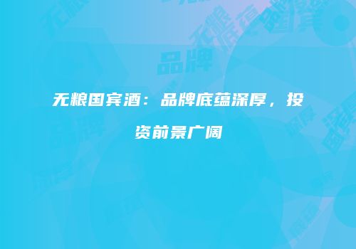 无粮国宾酒：品牌底蕴深厚，投资前景广阔