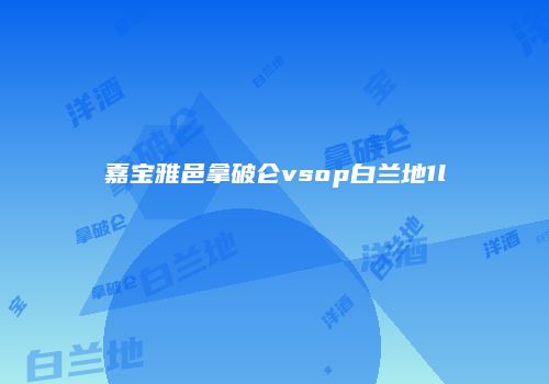 嘉宝雅邑拿破仑vsop白兰地1l