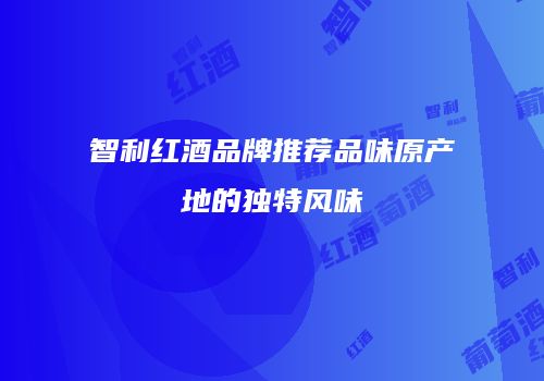 智利红酒品牌推荐品味原产地的独特风味