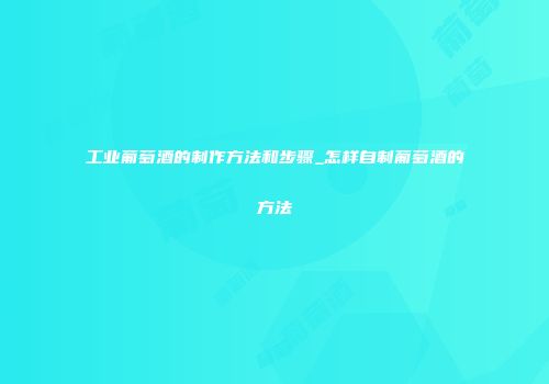 工业葡萄酒的制作方法和步骤_怎样自制葡萄酒的方法