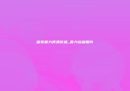 罐装喜力啤酒价格_喜力拉罐图片