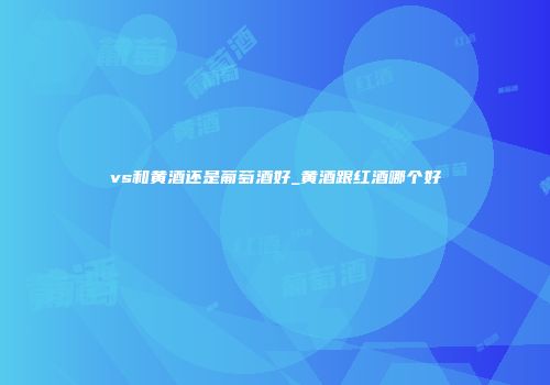 vs和黄酒还是葡萄酒好_黄酒跟红酒哪个好