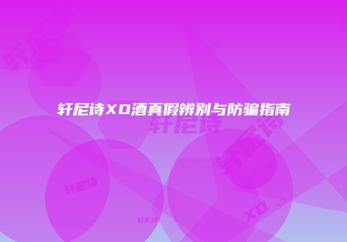 轩尼诗XO酒真假辨别与防骗指南