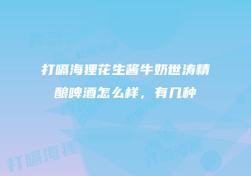 打嗝海狸花生酱牛奶世涛精酿啤酒怎么样，有几种