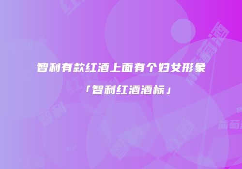 智利有款红酒上面有个妇女形象「智利红酒酒标」