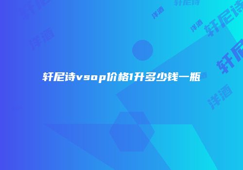 轩尼诗vsop价格1升多少钱一瓶