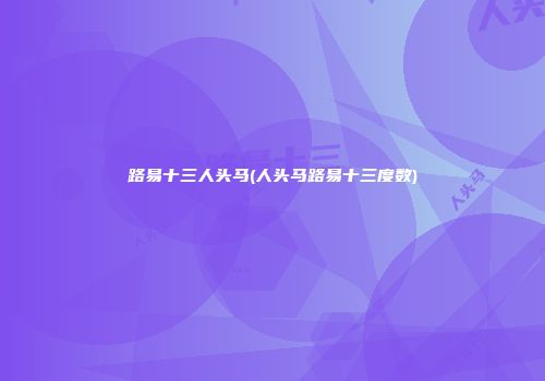 路易十三人头马(人头马路易十三度数)