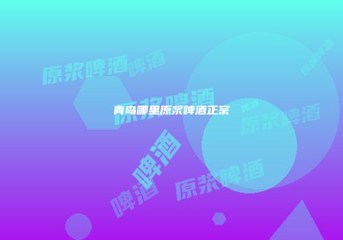 青岛哪里原浆啤酒正宗