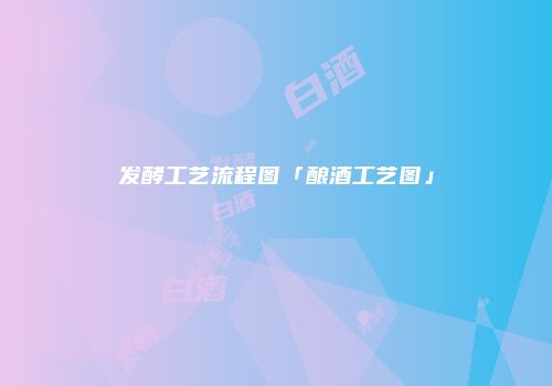 发酵工艺流程图「酿酒工艺图」