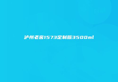 泸州老窖1573定制版3500ml
