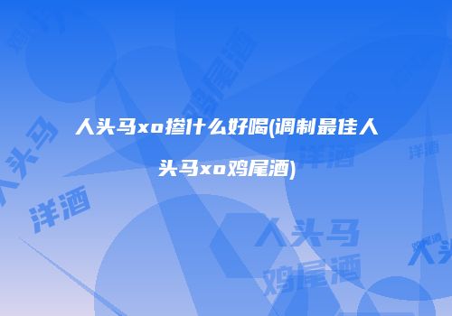 人头马xo掺什么好喝(调制最佳人头马xo鸡尾酒)