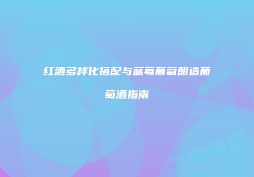 红酒多样化搭配与蓝莓葡萄酿造葡萄酒指南