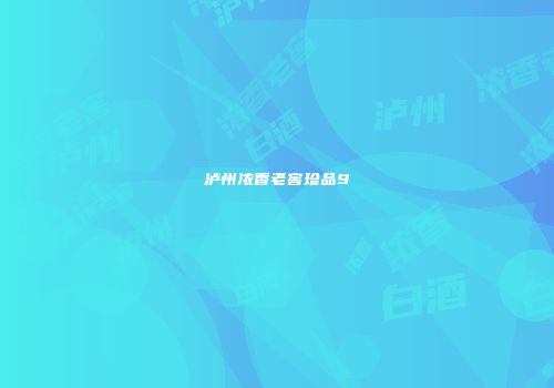 泸州浓香老窖珍品9
