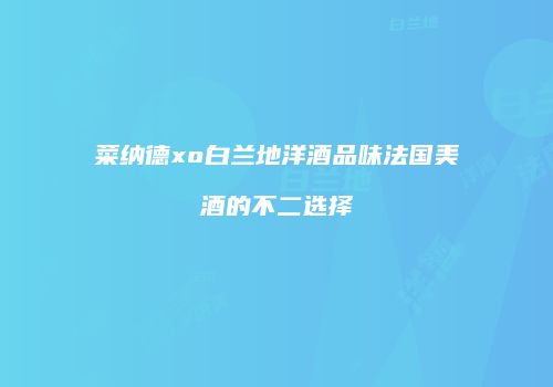 菜纳德xo白兰地洋酒品味法国美酒的不二选择
