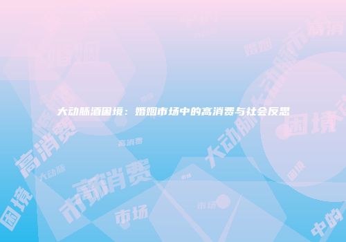 大动脉酒困境：婚姻市场中的高消费与社会反思