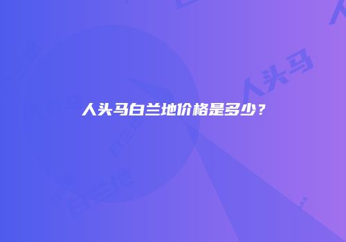 人头马白兰地价格是多少？