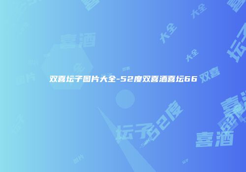 双喜坛子图片大全-52度双喜酒喜坛66