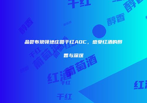 品尝布琅领地庄园干红AOC，感受红酒的醇香与深邃