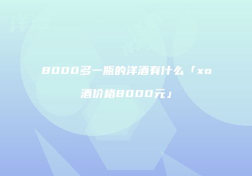 8000多一瓶的洋酒有什么「xo酒价格8000元」