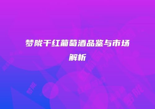 梦陇干红葡萄酒品鉴与市场解析
