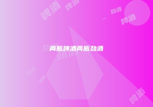 两瓶啤酒两瓶劲酒
