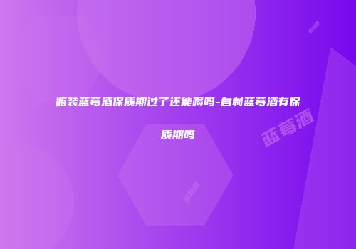瓶装蓝莓酒保质期过了还能喝吗-自制蓝莓酒有保质期吗