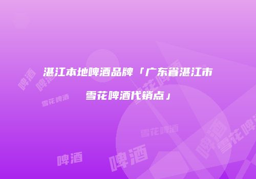 湛江本地啤酒品牌「广东省湛江市雪花啤酒代销点」