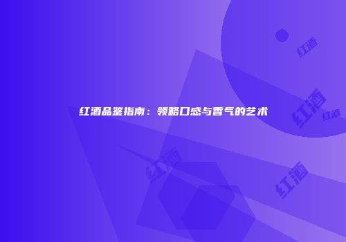 红酒品鉴指南：领略口感与香气的艺术