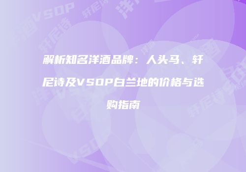 解析知名洋酒品牌：人头马、轩尼诗及VSOP白兰地的价格与选购指南