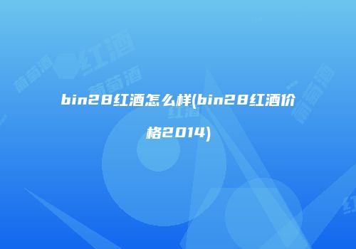 bin28红酒怎么样(bin28红酒价格2014)