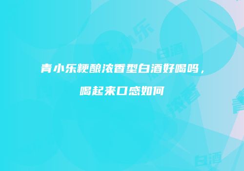 青小乐粳酿浓香型白酒好喝吗，喝起来口感如何
