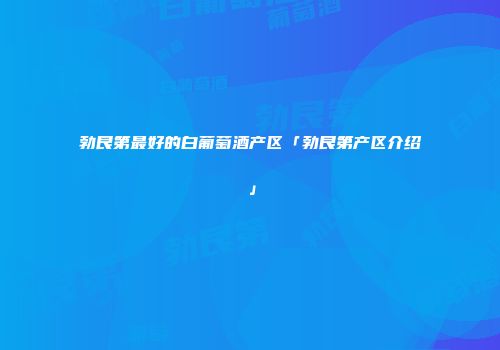 勃艮第最好的白葡萄酒产区「勃艮第产区介绍」