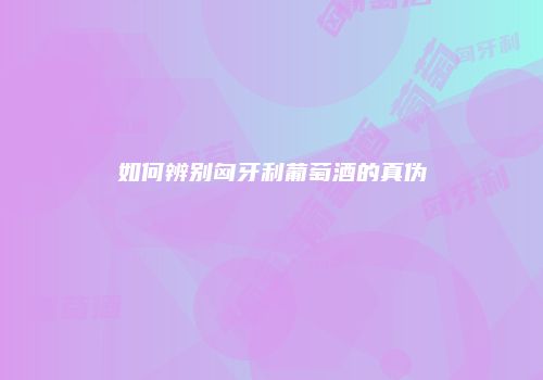 如何辨别匈牙利葡萄酒的真伪