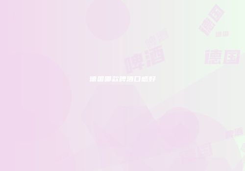 德国哪款啤酒口感好