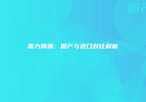 喜力啤酒：国产与进口对比解析