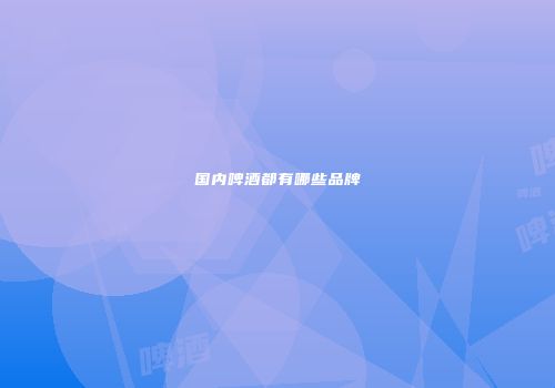 国内啤酒都有哪些品牌