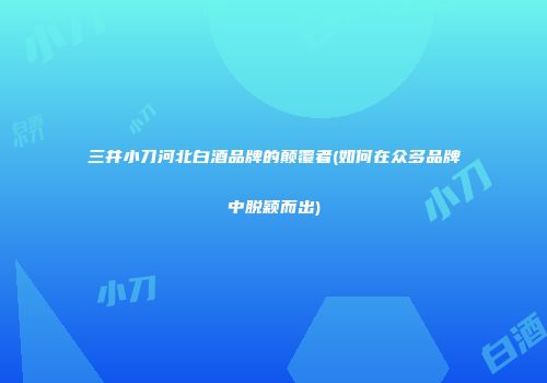 三井小刀河北白酒品牌的颠覆者(如何在众多品牌中脱颖而出)