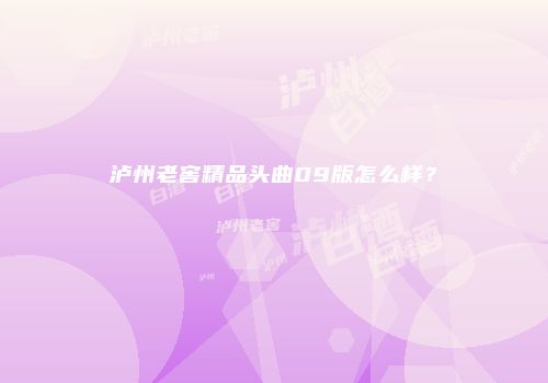 泸州老窖精品头曲09版怎么样？