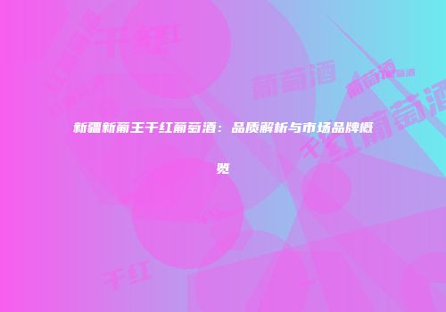 新疆新葡王干红葡萄酒：品质解析与市场品牌概览