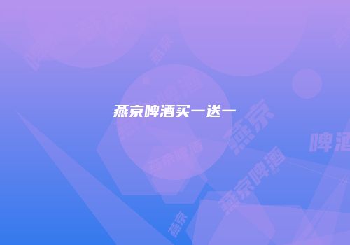 燕京啤酒买一送一