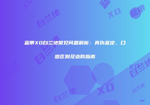 蓝带XO白兰地常见问题解析：真伪鉴定、口感区别及选购指南