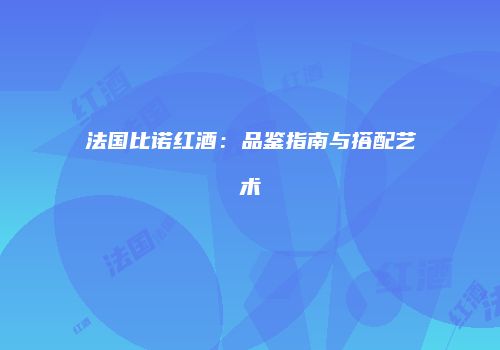 法国比诺红酒：品鉴指南与搭配艺术