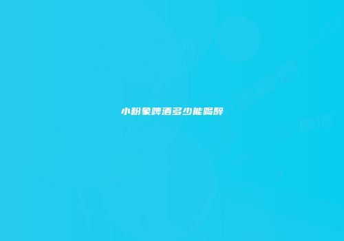 小粉象啤酒多少能喝醉